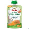 Holle Demeter Bio Fruechtepueree/ab 6 Monate Veggie Bunny Karotte Suess-kartoffel/erbsen 100g, A-Nr.: 5080742 - 02