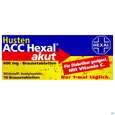 Sie sehen eine Packung Husten Acc Hexal Akut Brausetabl 600mg 10st, Produktbild: 01 Husten Acc Hexal Akut Brausetabl 600mg 10st, A-Nr.: 1346858 - 01