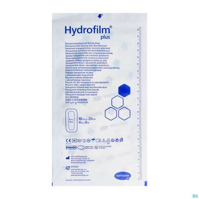 Sie sehen eine Packung Wundverband Hydrofilm/plus 10x 20cm 1st, Produktbild: 02 Wundverband Hydrofilm/plus 10x 20cm 1st, A-Nr.: 4261855 - 02