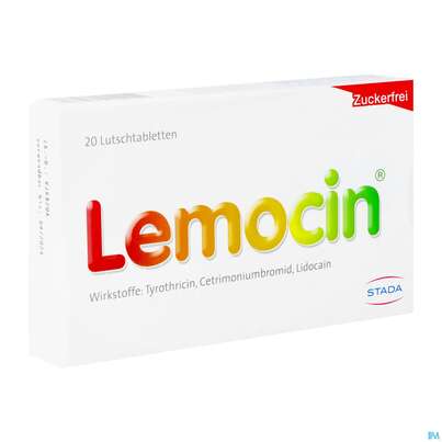 Sie sehen eine Packung Lemocin Lutschtabl 20st, Produktbild: 02 Lemocin Lutschtabl 20st, A-Nr.: 1255156 - 02
