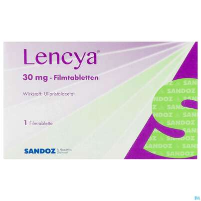 Sie sehen eine Packung Lencya Filmtabl 30mg 1st, Produktbild: 01 Lencya Filmtabl 30mg 1st, A-Nr.: 4969672 - 01