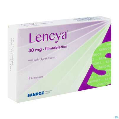 Sie sehen eine Packung Lencya Filmtabl 30mg 1st, Produktbild: 02 Lencya Filmtabl 30mg 1st, A-Nr.: 4969672 - 02