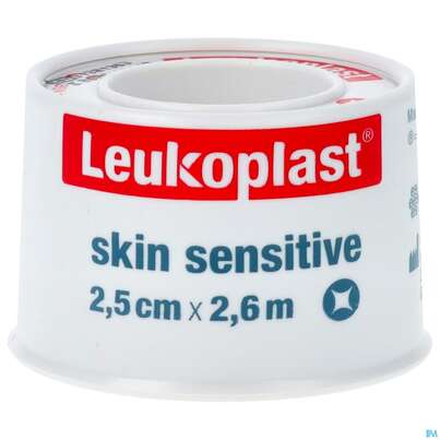 Wundverband Leukoplast Skin Sensitive Fixierverband Silikon Spule 2,5cmx 2,6m 76173 1st, A-Nr.: 5109865 - 01