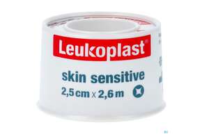 Wundverband Leukoplast Skin Sensitive Fixierverband Silikon Spule 2,5cmx 2,6m 76173 1st, A-Nr.: 5109865 - 01