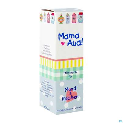 Sie sehen eine Packung Mama-aua Mund +rachenspray 20ml, Produktbild: 02 Mama-aua Mund +rachenspray 20ml, A-Nr.: 4493519 - 02