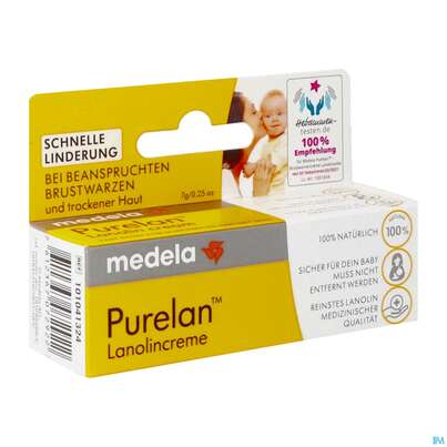 Sie sehen eine Packung Medela Pure Lan Brustwarzencreme 7g, Produktbild: 05 Medela Pure Lan Brustwarzencreme 7g, A-Nr.: 2048643 - 05