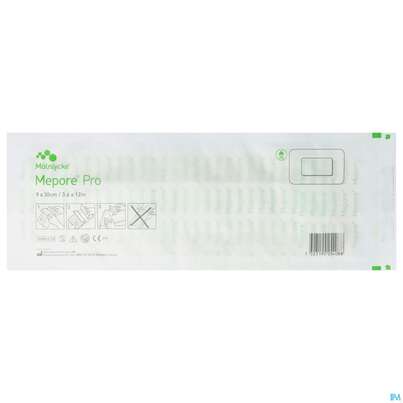 Sie sehen eine Packung Wundverband Mepore/pro Folienverband Steril 9x 30cm 1st, Produktbild: 01 Wundverband Mepore/pro Folienverband Steril 9x 30cm 1st, A-Nr.: 2393475 - 01