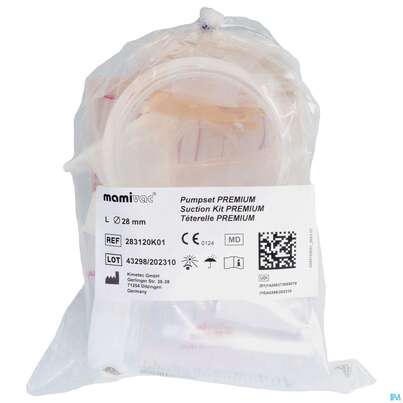 Sie sehen eine Packung Milchpumpen-u.zubehoer Mamivac Sensitiv Pumpset Einfach 1st, Produktbild: 01 Milchpumpen-u.zubehoer Mamivac Sensitiv Pumpset Einfach 1st, A-Nr.: 3042335 - 01