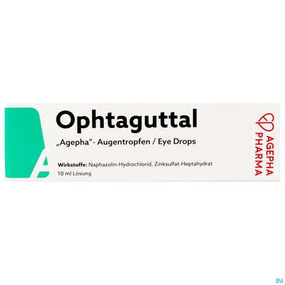 Sie sehen eine Packung Ophtaguttal-agepha Augentropfen 10ml, Produktbild: 01 Ophtaguttal-agepha Augentropfen 10ml, A-Nr.: 0040100 - 01
