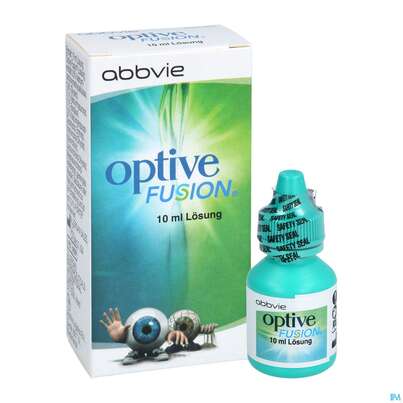 Sie sehen eine Packung Augentropfen Optive Fusion 10ml, Produktbild: 08 Augentropfen Optive Fusion 10ml, A-Nr.: 4169492 - 08