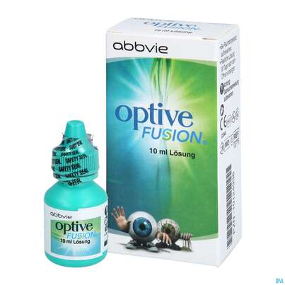 Sie sehen eine Packung Augentropfen Optive Fusion 10ml, Produktbild: 06 Augentropfen Optive Fusion 10ml, A-Nr.: 4169492 - 06