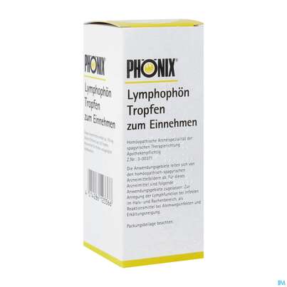 Sie sehen eine Packung Phoenix Tropfen Lymphophoen 100ml, Produktbild: 02 Phoenix Tropfen Lymphophoen 100ml, A-Nr.: 2374124 - 02
