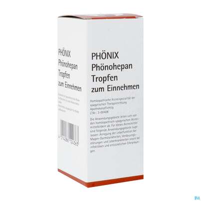 Sie sehen eine Packung Phoenix Tropfen Phoenohepan 100ml, Produktbild: 02 Phoenix Tropfen Phoenohepan 100ml, A-Nr.: 2374147 - 02