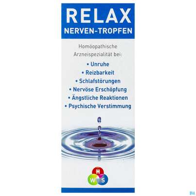 Sie sehen eine Packung Relax Nerven Tropfen Zum Einnehmen 100ml, Produktbild: 01 Relax Nerven Tropfen Zum Einnehmen 100ml, A-Nr.: 2377861 - 01