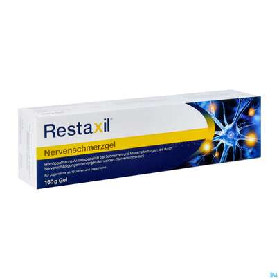 Sie sehen eine Packung Restaxil Nervenschmerzgel 160g, Produktbild: 02 Restaxil Nervenschmerzgel 160g, A-Nr.: 5530375 - 02