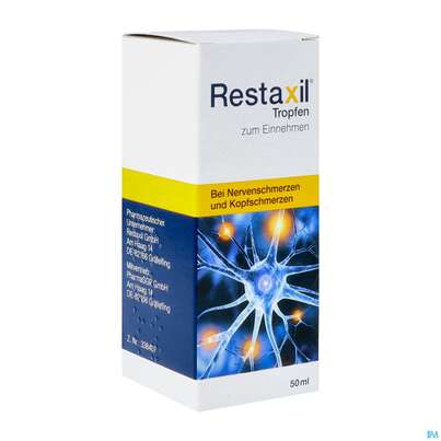 Sie sehen eine Packung Restaxil Tropfen Z Einnehmen 50ml, Produktbild: 02 Restaxil Tropfen Z Einnehmen 50ml, A-Nr.: 4954191 - 02