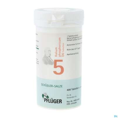 Sie sehen eine Packung Schuess 5 Kal Phos D 6 Pflu 100g, Produktbild: 02 Schuess 5 Kal Phos D 6 Pflu 100g, A-Nr.: 3703280 - 02