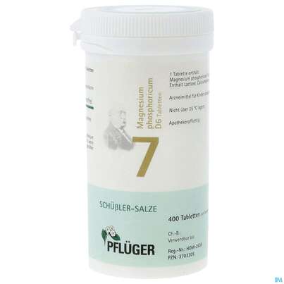 Sie sehen eine Packung Schuess 7 Magn Phos D 6 Pflu 100g, Produktbild: 01 Schuess 7 Magn Phos D 6 Pflu 100g, A-Nr.: 3703305 - 01