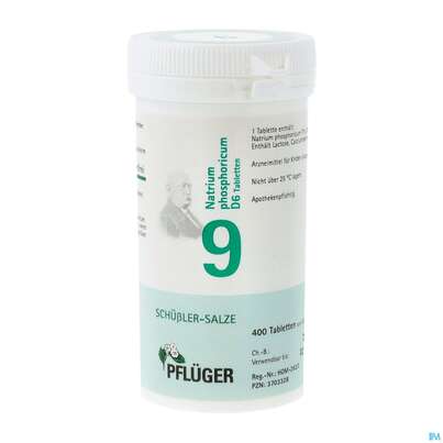 Sie sehen eine Packung Schuess 9 Na Phos D 6 Pflu 100g, Produktbild: 02 Schuess 9 Na Phos D 6 Pflu 100g, A-Nr.: 3703328 - 02