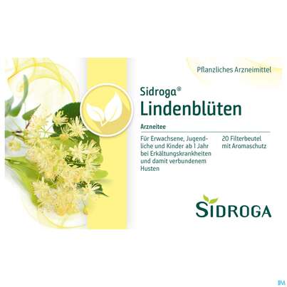 Sie sehen eine Packung Sidroga Tee Doppelkammerbeutel Lindenblueten 20st, Produktbild: 02 Sidroga Tee Doppelkammerbeutel Lindenblueten 20st, A-Nr.: 2429291 - 02