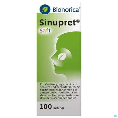 Sie sehen eine Packung Sinupret Saft 100ml, Produktbild: 01 Sinupret Saft 100ml, A-Nr.: 3758803 - 01