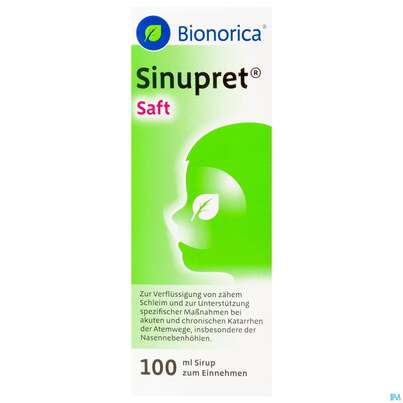 Sie sehen eine Packung Sinupret Saft 100ml, Produktbild: 02 Sinupret Saft 100ml, A-Nr.: 3758803 - 02