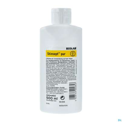 Skinsept Lösung Z Hautdesinf. Pur 500ml, A-Nr.: 2242724 - 02