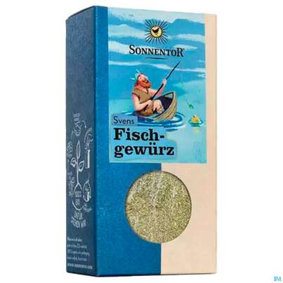 Sie sehen eine Packung Sonnentor Gewuerzmischung/bio Svens Fischgewuerz 00350 35g, Produktbild: 02 Sonnentor Gewuerzmischung/bio Svens Fischgewuerz 00350 35g, A-Nr.: 3739303 - 02