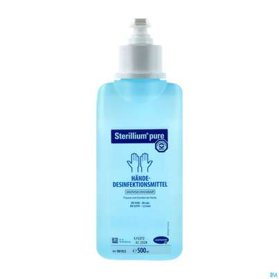 Sie sehen eine Packung Sterillium Haendedesinfektion Pure +pumpe 500ml, Produktbild: 02 Sterillium Haendedesinfektion Pure +pumpe 500ml, A-Nr.: 5744231 - 02