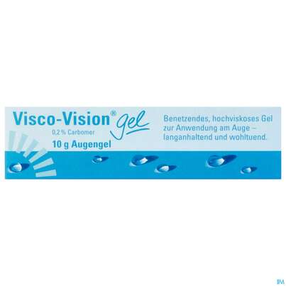 Sie sehen eine Packung Augentropfen Visco-vision Gel Carbomer 0,2% 10g, Produktbild: 01 Augentropfen Visco-vision Gel Carbomer 0,2% 10g, A-Nr.: 3829621 - 01