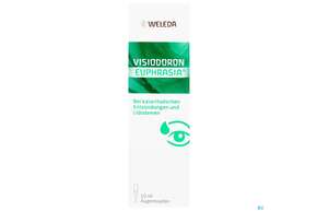 Sie sehen eine Packung Visiodoron Euphrasia Augentropfen 10ml, Produktbild: 01 Visiodoron Euphrasia Augentropfen 10ml, A-Nr.: 0553012 - 01