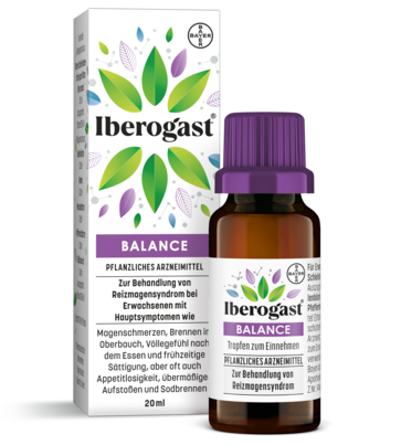 Sie sehen eine Packung Iberogast® BALANCE Tropfen zum Einnehmen, Produktbild: 01 Iberogast® BALANCE Tropfen zum Einnehmen, A-Nr.: 5524908 - 01