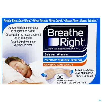 Nasen Strips Besser Atmen Breathe Right Nasen Pflaster Beige Gross 30st, A-Nr.: 3589884 - 01