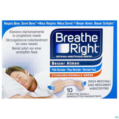 Nasen Strips Besser Atmen Breathe Right Nasen Pflaster Beige Normal 10st, A-Nr.: 5811513 - 01