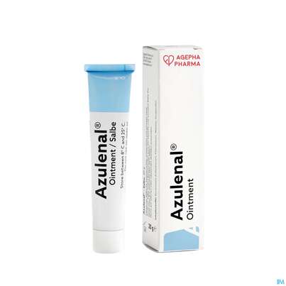 Sie sehen eine Packung Azulenal Salbe 20g, Produktbild: 05 Azulenal Salbe 20g, A-Nr.: 0005546 - 05