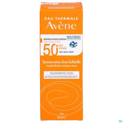 Sie sehen eine Packung Avène Sonnencreme Spf 50+ Ohne Duftstoffe 50ml, Produktbild: 03 Avène Sonnencreme Spf 50+ Ohne Duftstoffe 50ml, A-Nr.: 2840419 - 03