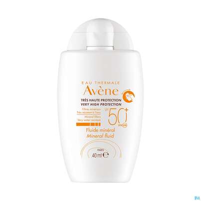 Sie sehen eine Packung Avène Mineralisches Sonnenfluid Spf 50+ 40ml, Produktbild: 05 Avène Mineralisches Sonnenfluid Spf 50+ 40ml, A-Nr.: 4606024 - 05