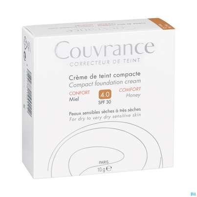Sie sehen eine Packung Avène Couvrance Kompakt Creme-make-up Reichhaltig Honig 10g, Produktbild: 02 Avène Couvrance Kompakt Creme-make-up Reichhaltig Honig 10g, A-Nr.: 2594914 - 02