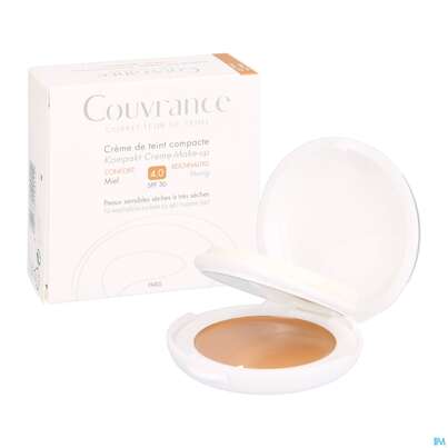 Sie sehen eine Packung Avène Couvrance Kompakt Creme-make-up Reichhaltig Honig 10g, Produktbild: 05 Avène Couvrance Kompakt Creme-make-up Reichhaltig Honig 10g, A-Nr.: 2594914 - 05