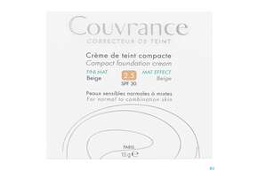 Avène Couvrance Kompakt Creme-make-up Mattierend Beige 10g, A-Nr.: 4782040 - 01