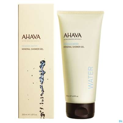 Sie sehen eine Packung Ahava Mineral Shower Gel 200ml, Produktbild: 01 Ahava Mineral Shower Gel 200ml, A-Nr.: 3945729 - 01