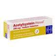 Sie sehen eine Packung Acetylcystein-hexal Lösbare Tabl 200mg 20st, Produktbild: 02 Acetylcystein-hexal Lösbare Tabl 200mg 20st, A-Nr.: 3771672 - 02