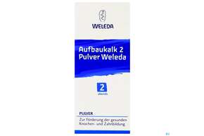 Sie sehen eine Packung Aufbaukalk Pulver 2 Weleda 45g, Produktbild: 01 Aufbaukalk Pulver 2 Weleda 45g, A-Nr.: 4294613 - 01