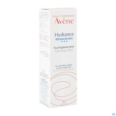 Sie sehen eine Packung Avene Hydrance Reichhaltige Feuchtig- Keitscreme 40ml, Produktbild: 02 Avene Hydrance Reichhaltige Feuchtig- Keitscreme 40ml, A-Nr.: 1505601 - 02