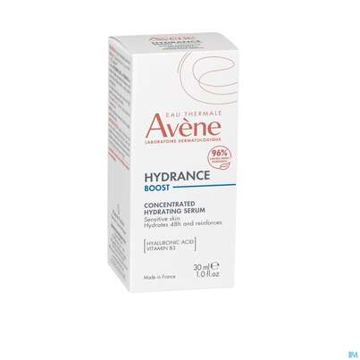 Sie sehen eine Packung Avene Hydrance Boost Serum 30ml, Produktbild: 03 Avene Hydrance Boost Serum 30ml, A-Nr.: 5724197 - 03