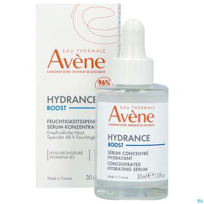 Sie sehen eine Packung Avene Hydrance Boost Serum 30ml, Produktbild: 06 Avene Hydrance Boost Serum 30ml, A-Nr.: 5724197 - 06