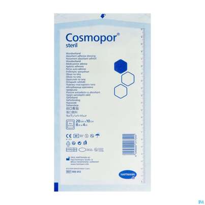 Sie sehen eine Packung Wundverband Cosmopor Steril Selbstklebend 20x 10cm 1st, Produktbild: 02 Wundverband Cosmopor Steril Selbstklebend 20x 10cm 1st, A-Nr.: 3012848 - 02