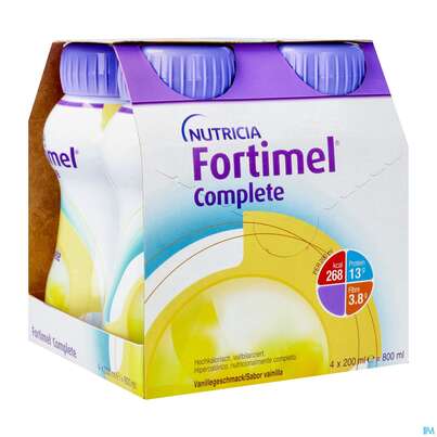 Fortimel/complete 200ml Vitalflasche Vanille 4st, A-Nr.: 3664746 - 02