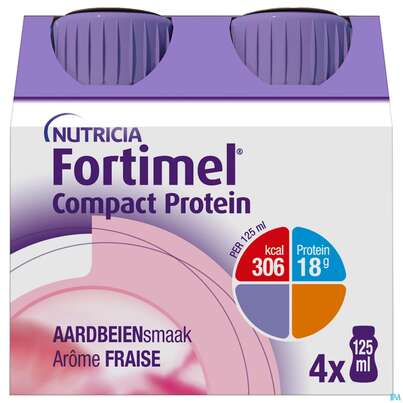 Fortimel/protein 200ml 1,5kcal Erdbeere 4st, A-Nr.: 4303312 - 01