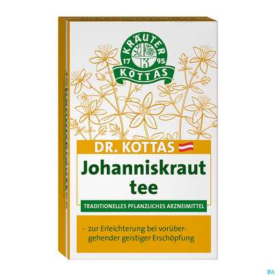 Sie sehen eine Packung Dr.Kottas Tee Johanniskraut 20st, Produktbild: 01 Dr.Kottas Tee Johanniskraut 20st, A-Nr.: 3886168 - 01